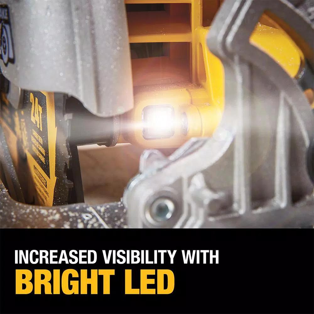 DEWALT 20V MAX Brushless 7-1/4 in. Circular Saw Kit with FLEXVOLT Advantage and (1) 6.0Ah FLEXVOLT Battery