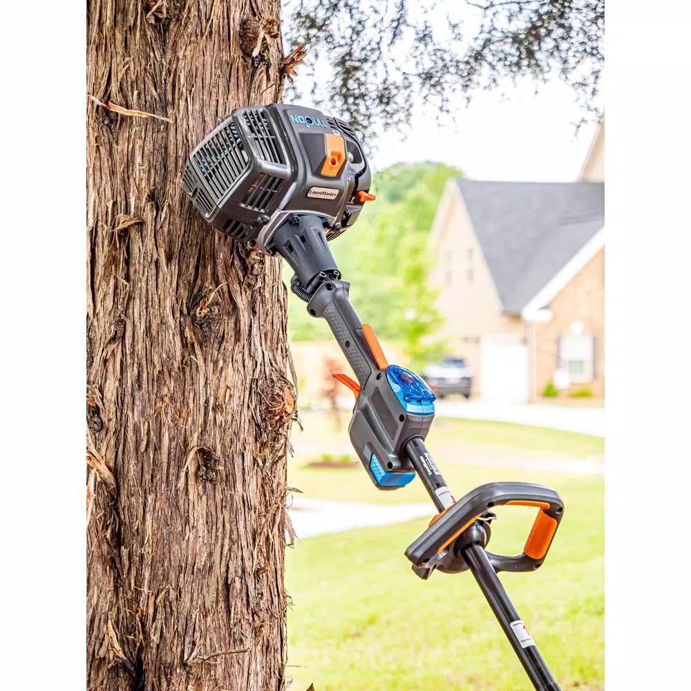 Lawnmaster NOPULL 26cc 2-Cycle Gas String Trimmer with Electric Push Button Start