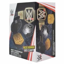 Uncanny Brands WWE Championship Belt Waffle Maker - Black Non-Stick American Waffle Iron thumbnail 3