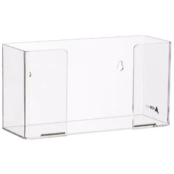AdirMed Clear Acrylic Single Box Glove Dispenser, Wall Mount