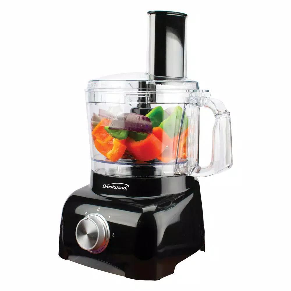 Brentwood Appliances 5-Cup Food Processor, Black & Silver