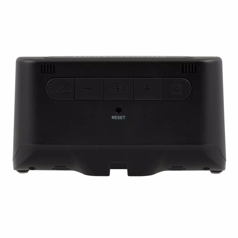 La Crosse Technology Wireless Charging Digital Alarm Clock with 7-Color Glowing Base