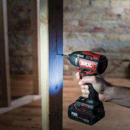 Skil PWRCore 20V Brushless 1/4 in. Hex Impact Driver Kit with 2.0Ah Battery and PWRJump Charger thumbnail 7