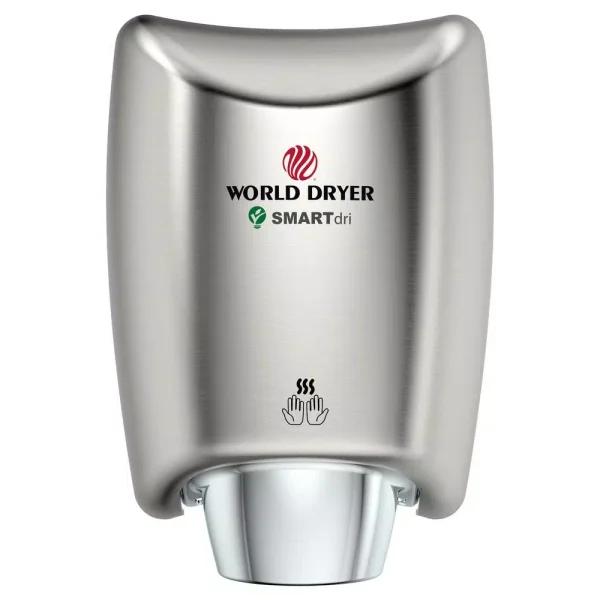 World Dryer SMARTdri Electric High-Speed Hand Dryer - Brushed Chrome
