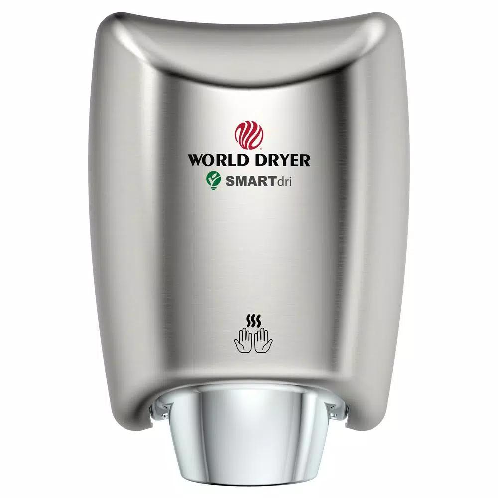 World Dryer SMARTdri Electric High-Speed Hand Dryer - Brushed Chrome