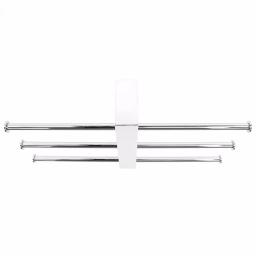 Nameeks Gedy Bridge Wall Mounted Polished Chrome Towel Rack with 3 Adjustable Sliding Bars thumbnail 4