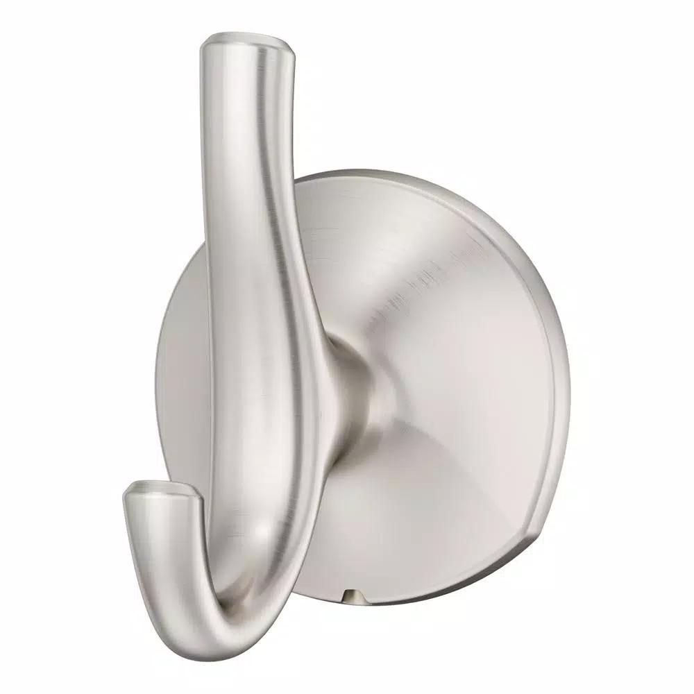 Pfister Ladera Robe Hook, Spot Defense Brushed Nickel, 2-Hook Wall Mounted