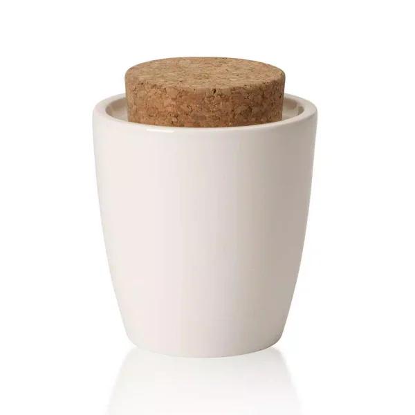 Villeroy & Boch Artesano 10 oz. Covered Sugar Bowl with Cork Stopper