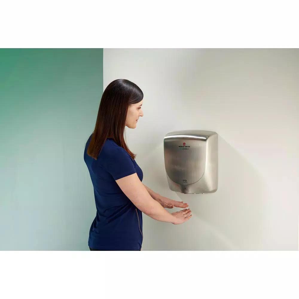 World Dryer VERDEdri V2 High-Speed Electric Hand Dryer - Polished Stainless Steel