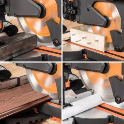 Evolution Power Tools Evolution R255SMS+ 10 in. 15 Amp Sliding Compound Miter Saw with Multi-Material Blade thumbnail 4
