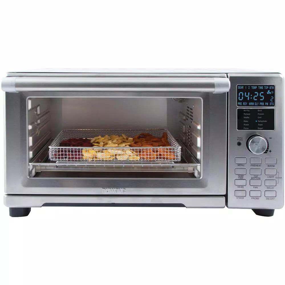 NuWave Bravo XL 1800W 4-Slice Stainless Steel Toaster Oven and Air Fryer