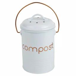 Home Basics Grove Collection Metal Compost Bin with Handle thumbnail 1