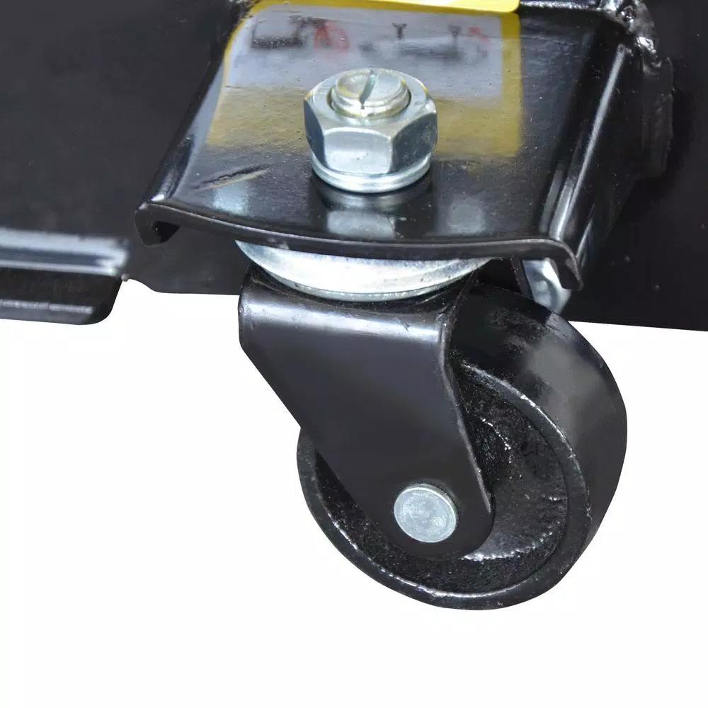 Max Load 3-Ton Low Profile Hydraulic Floor Jack with Quick Pump and Wide Steel Casters