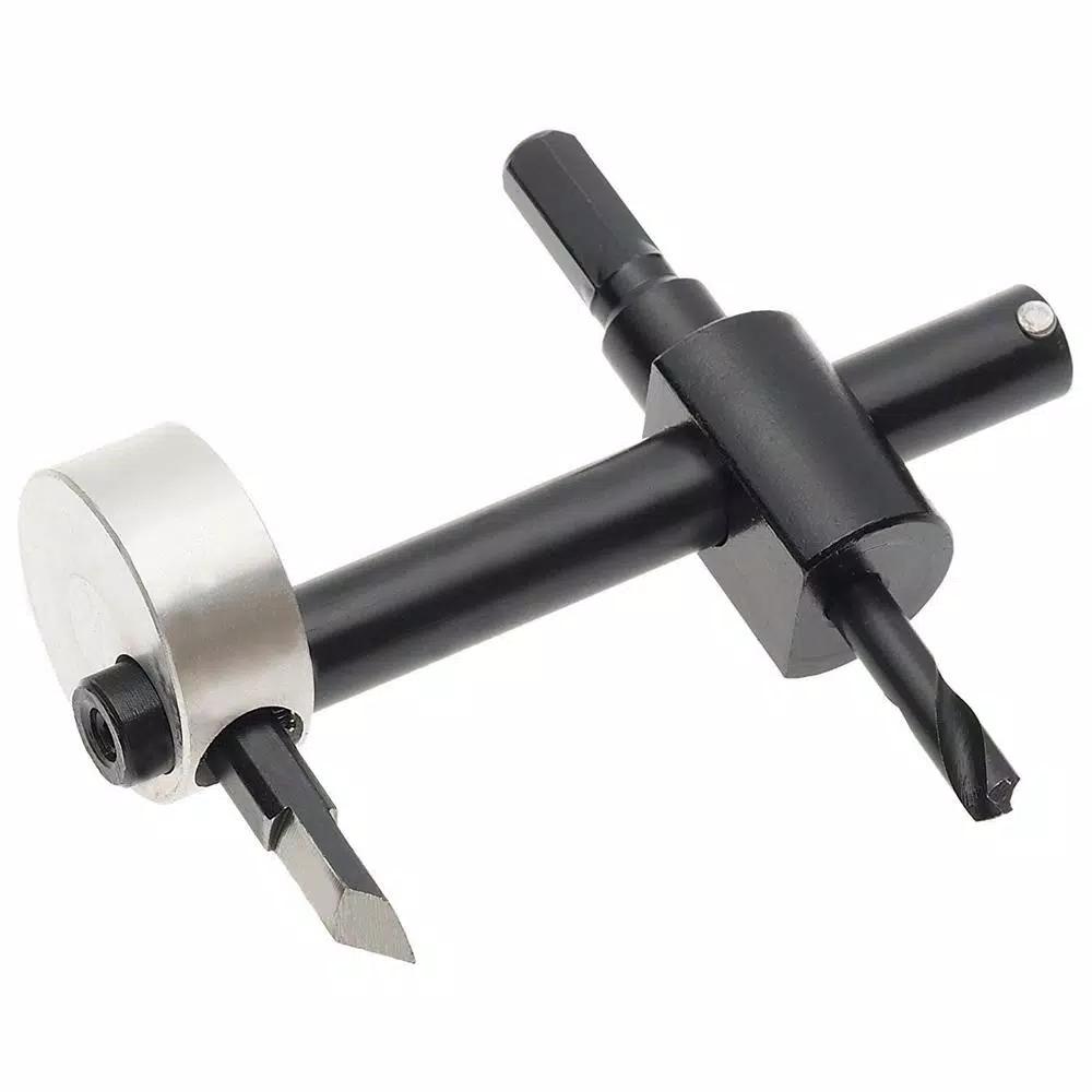 MIBRO Adjustable Circle Hole Cutter, 1 in. to 6 in. Diameter, for Wood, Plastic and Soft Metals