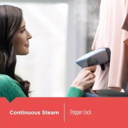 BLACK+DECKER Advanced Handheld Garment Steamer, 1400W, Gray thumbnail 3