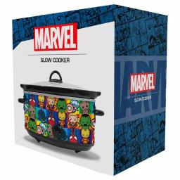 Uncanny Brands Marvel Kawaii 7-Quart Slow Cooker, Black thumbnail 4