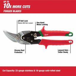 Milwaukee Offset Aviation Snips 2-Pack, Left and Right Handed Set thumbnail 3
