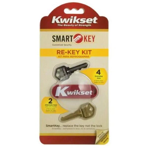 Kwikset SmartKey Security Re-Key Kit, KW1 Keyway Compatible