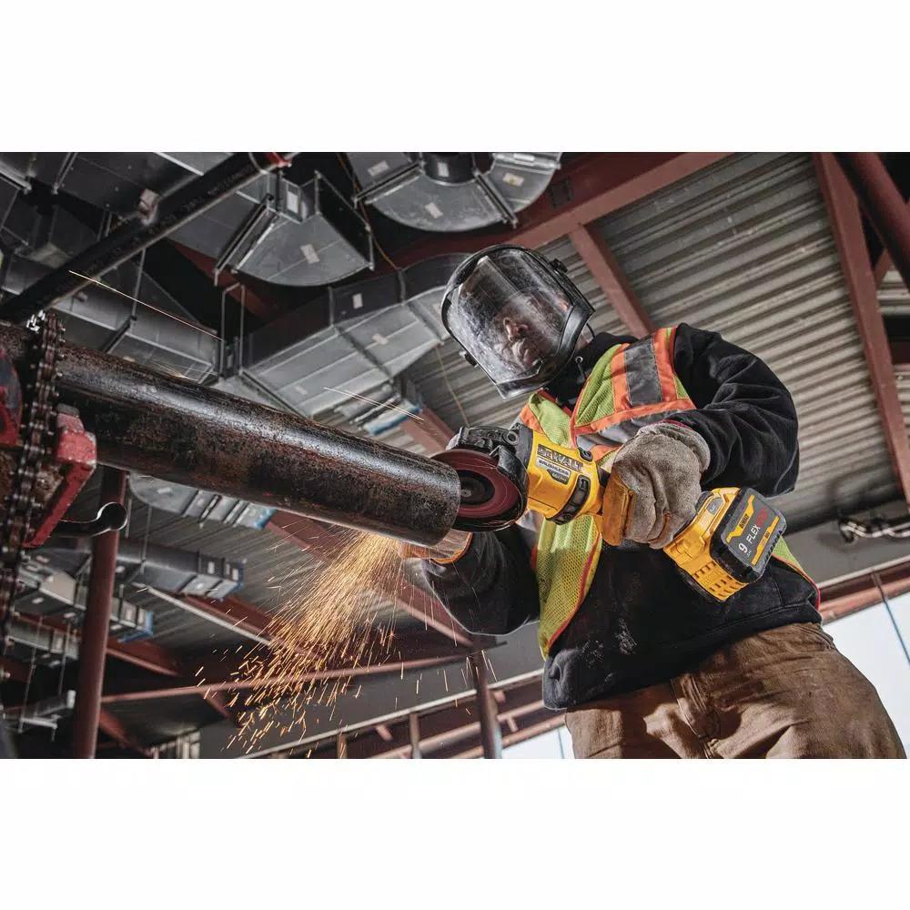 DEWALT FLEXVOLT 60V MAX Brushless 4-1/2 in. to 6 in. Angle Grinder Combo Kit with (2) 9.0 Ah Batteries & Reciprocating Saw