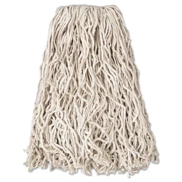 Rubbermaid Commercial Products Rubbermaid Commercial Value-Pro 20 oz. Cut-End Cotton Wet Mop Head, White (12/Carton)