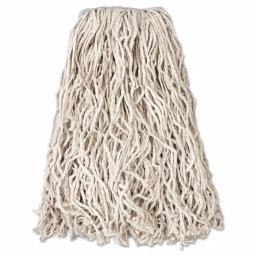 Rubbermaid Commercial Products Rubbermaid Commercial Value-Pro 20 oz. Cut-End Cotton Wet Mop Head, White (12/Carton) thumbnail 1