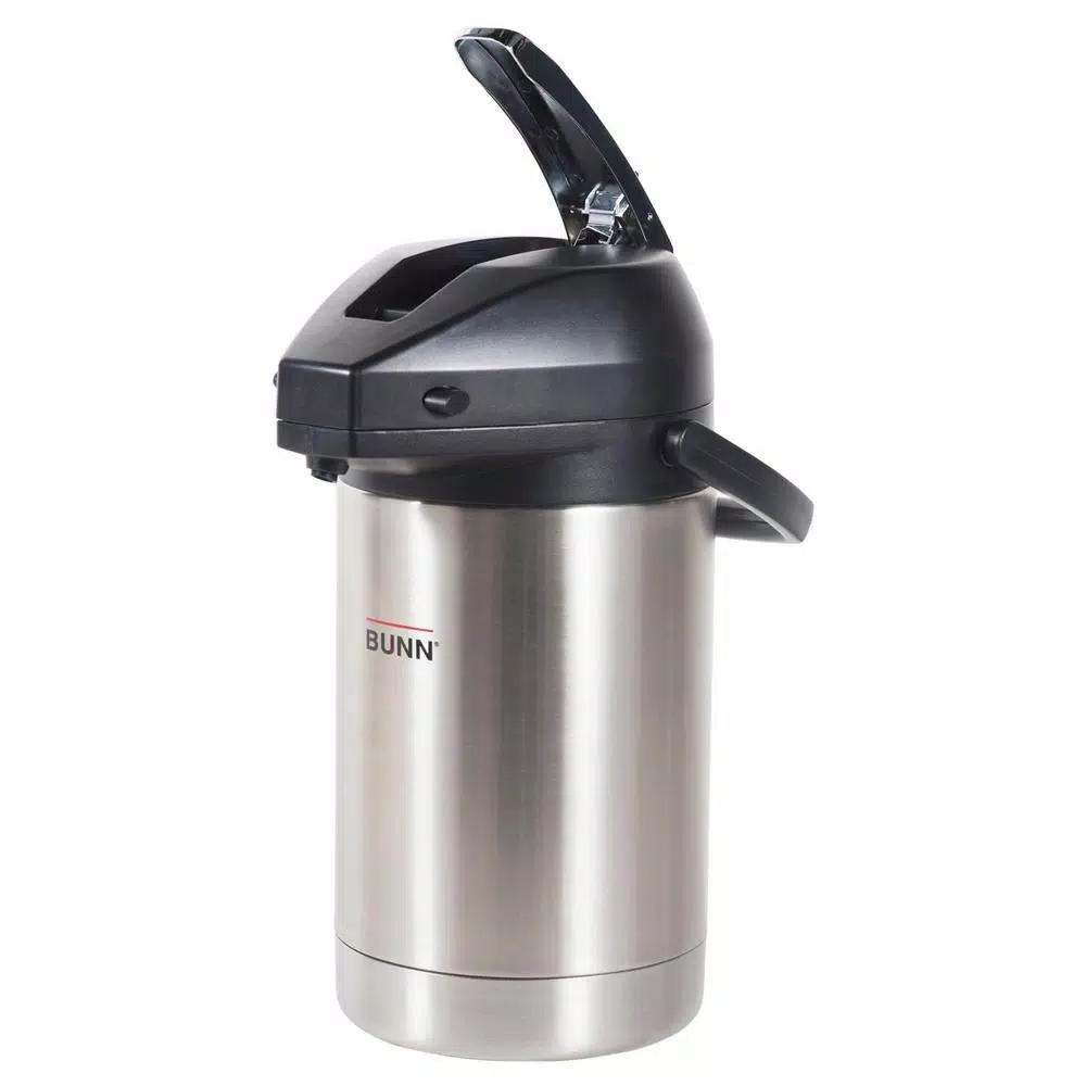 BUNN 2.5 Liter Stainless Steel Lever-Action Airpot, 84 oz.