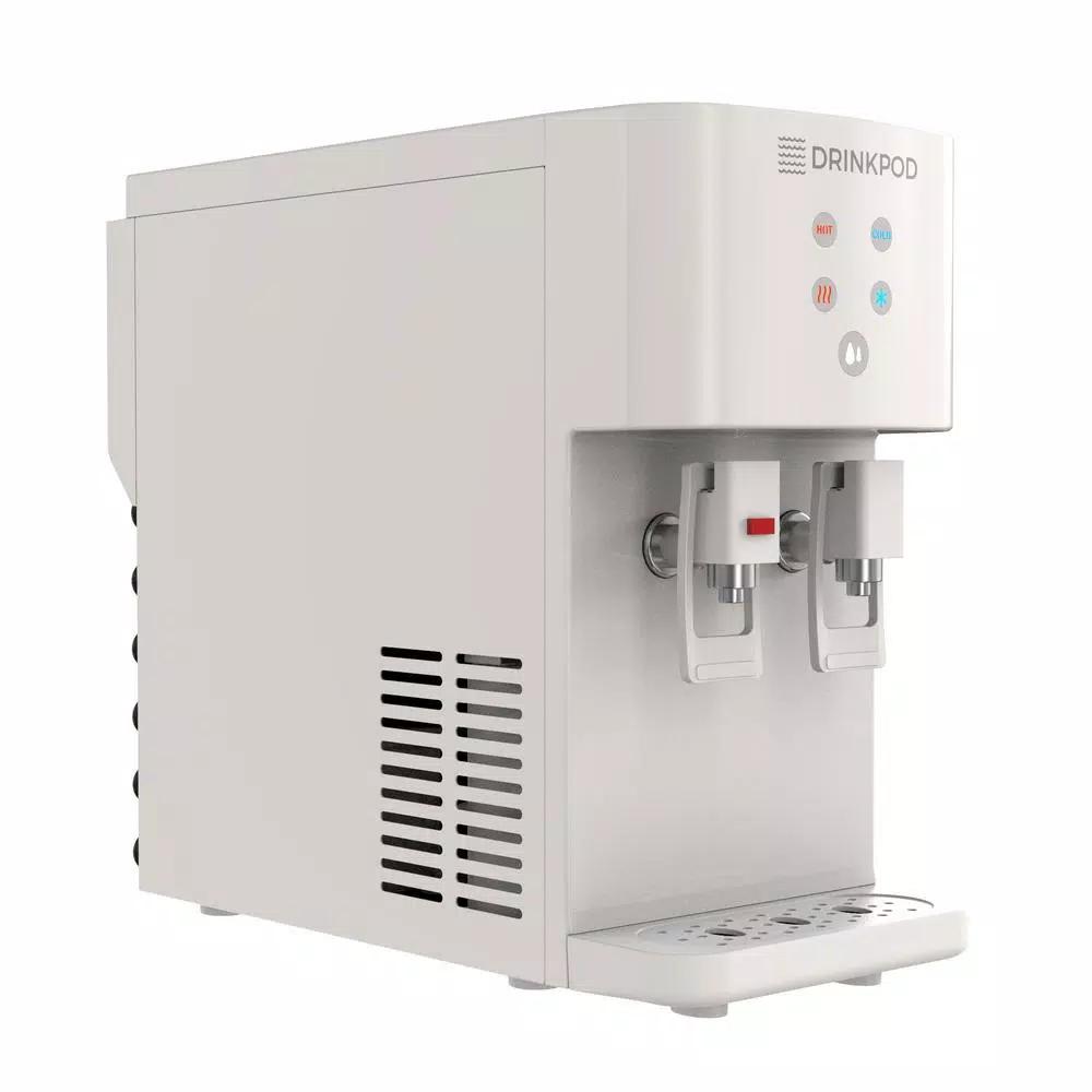 DRINKPOD 2000 Series Bottleless Water Filtration Cooler, 4-Stage Purification, White