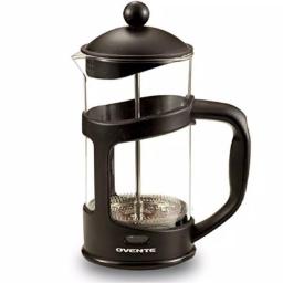 Ovente 4-Cup Black French Press Coffee and Tea Maker with Borosilicate Glass Carafe and Measuring Scoop thumbnail 2