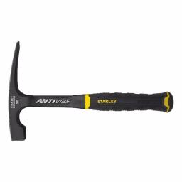 Stanley FatMax 20 oz. 11 in. AntiVibe Brick Hammer with Blade Edge and Rubber Grip thumbnail 1