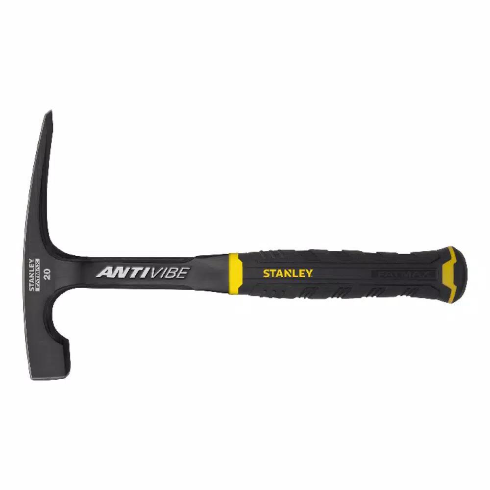 Stanley FatMax 20 oz. 11 in. AntiVibe Brick Hammer with Blade Edge and Rubber Grip