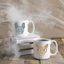 Cathy's Concepts Sugar Skull Pet Halloween Ceramic Coffee Mugs, Set of 2, 20 oz. thumbnail 4
