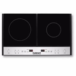 Cuisinart 2-Burner 12 in. Black Induction Cooktop Hot Plate, 1800W Portable Dual Induction Burner thumbnail 1