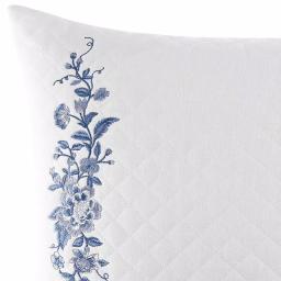 Laura Ashley Charlotte China Blue Floral Cotton Blend 16 x 20 in. Throw Pillow thumbnail 2