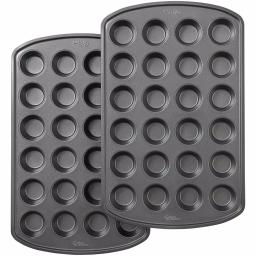 Wilton Perfect Results Premium Non-Stick Mini Muffin Pan, 24-Cup (Set of 2) thumbnail 1