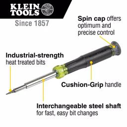 Klein Tools 14-in-1 Precision Screwdriver and Nut Driver Multibit Tool thumbnail 2