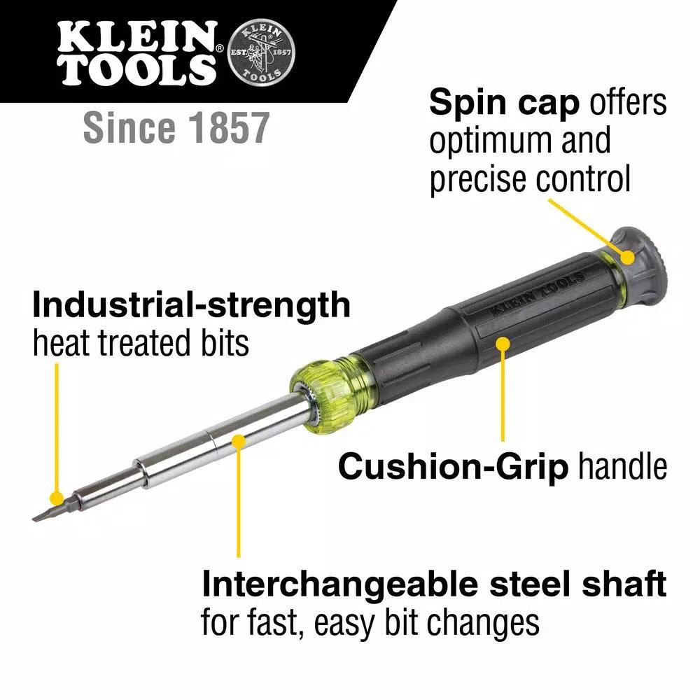 Klein Tools 14-in-1 Precision Screwdriver and Nut Driver Multibit Tool