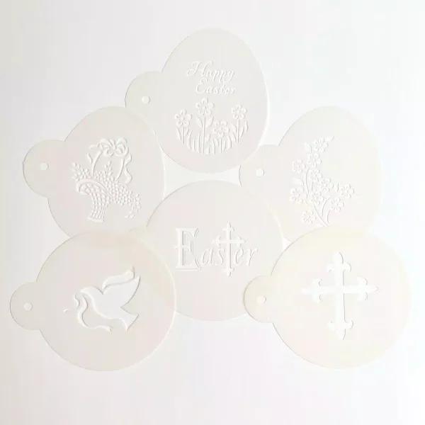 Designer Stencils Easter Sunday Cookie Stencil Bundle - 6 Pattern Set for Decorating