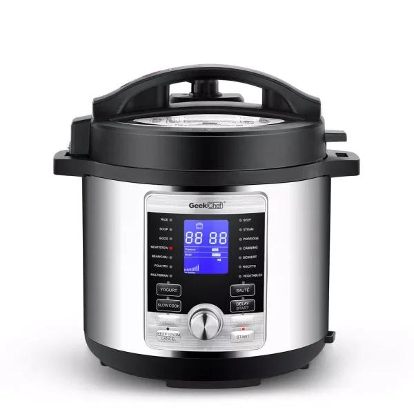 Boyel Living Geek Chef 6 Qt. 17-in-1 Stainless Steel Multi-Use Electric Pressure Cooker