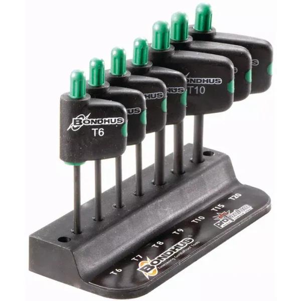 Bondhus TORX Plus Flag Tool Set with ProGuard, 7-Piece Screwdriver Set