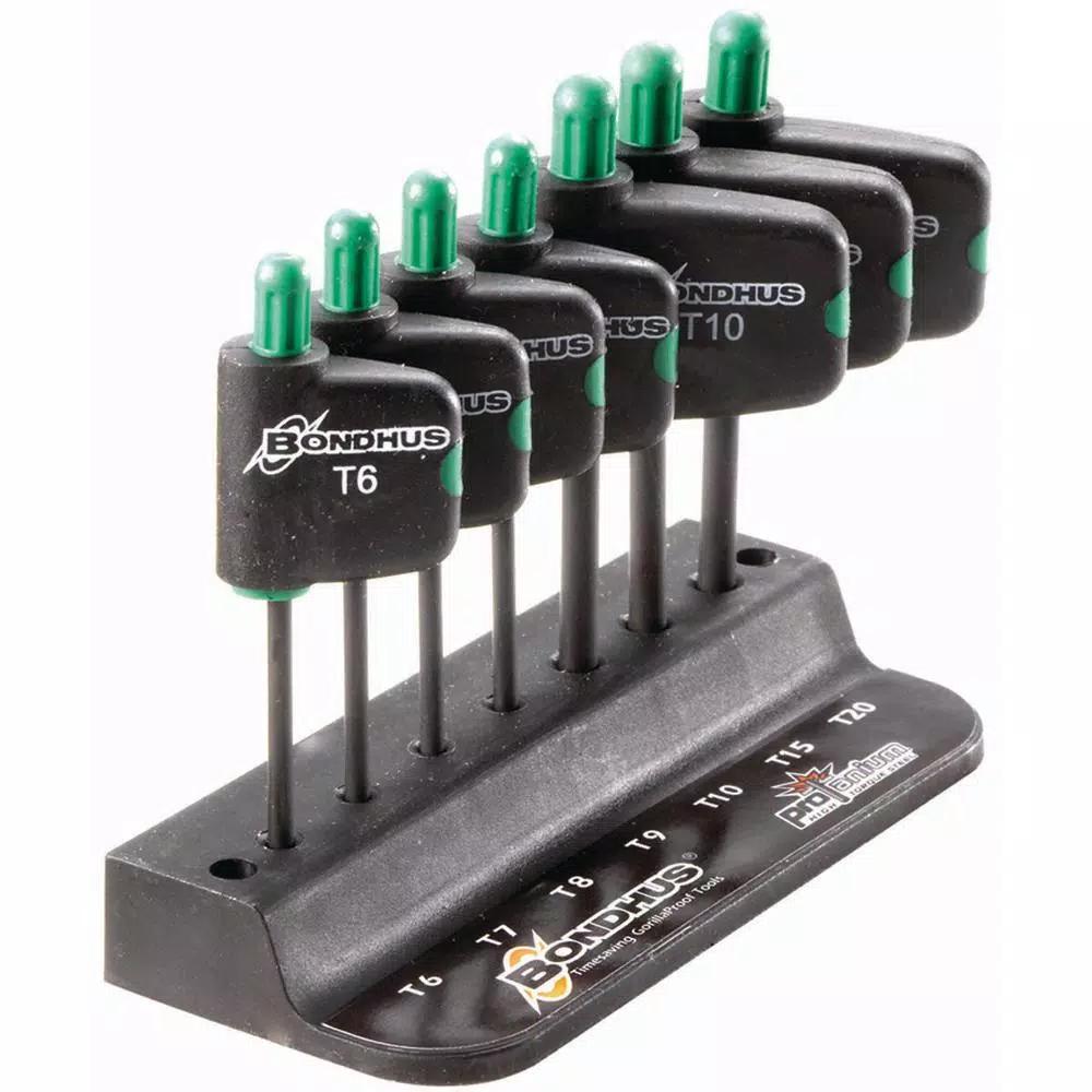 Bondhus TORX Plus Flag Tool Set with ProGuard, 7-Piece Screwdriver Set