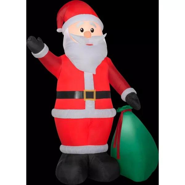 Gemmy 12 ft. Tall Airblown Inflatable Santa with Extra Bright LED Lights