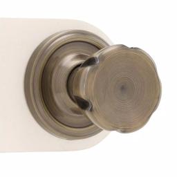 Weslock Antique Brass Half-Dummy Eleganti Door Knob - Interior Privacy Pull thumbnail 2