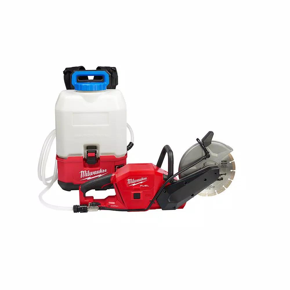 Milwaukee M18 FUEL 9 in. Cut Off Saw Kit with ONE-KEY and M18 SWITCH TANK Water Supply Kit
