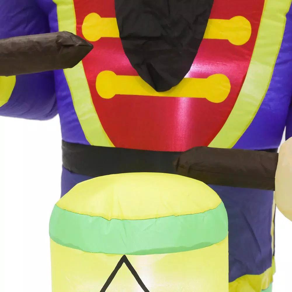 Luxen Home 7 ft. Nutcracker Drummer LED Lighted Holiday Inflatable