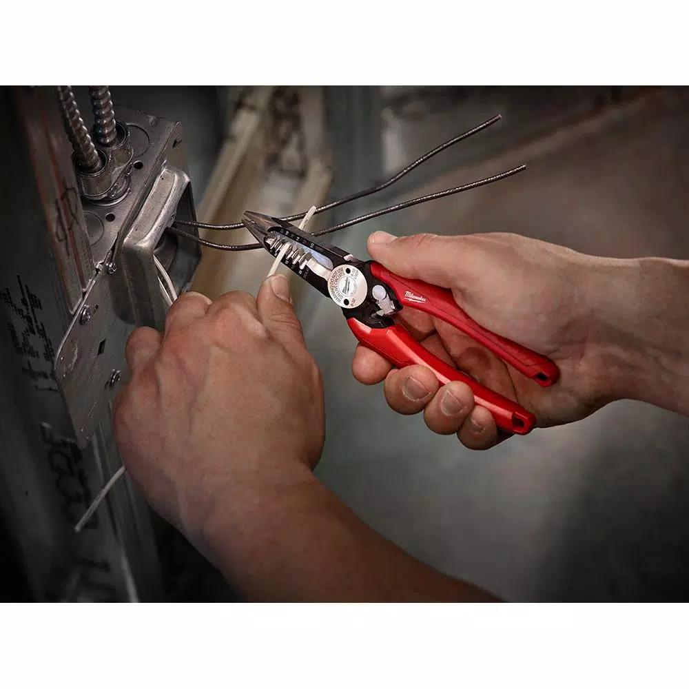 Milwaukee 12-Piece Electrician's Hand Tool Set with Pliers, Cutters, and Screwdrivers