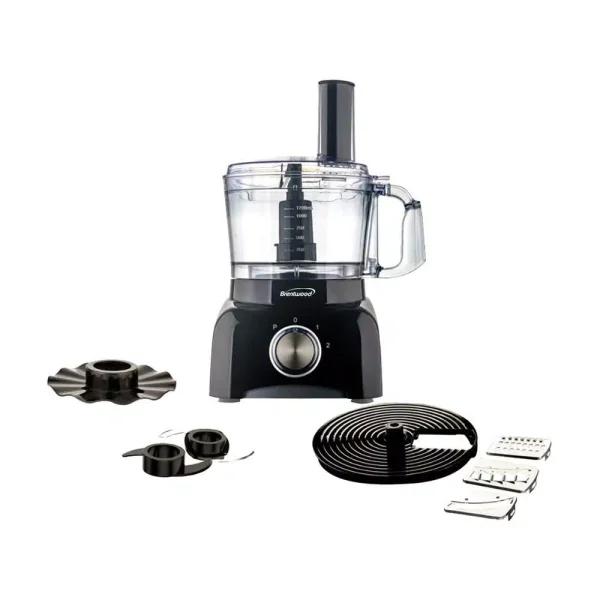 Brentwood Appliances 5-Cup Food Processor, Black & Silver