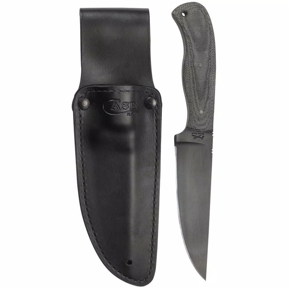 W.R. Case and Sons Cutlery Co. Case Winkler Skinner Fixed Blade Knife with 5.2 in 80CrV2 Steel Blade and Canvas Laminate Handle