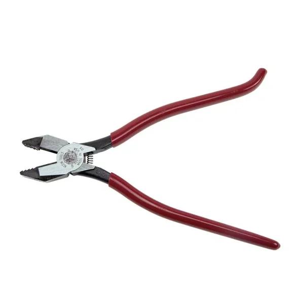 Klein Tools 9 in. Aggressive Knurl Ironworker's Pliers for Rebar Tie Wire