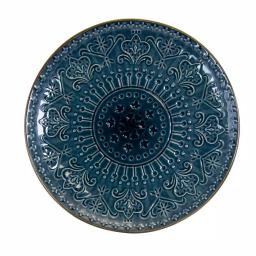 Elama Deepsea Mozaic 16-Piece Sea Blue Stoneware Dinnerware Set, Service for 4 thumbnail 7