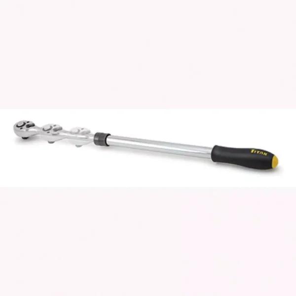 TITAN 1/2 in. Drive Extendable Ratchet, 72-Tooth Chrome Vanadium Steel Telescoping Hand Tool